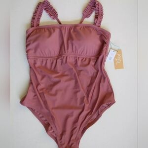 Women's One-Piece Swimsuit Size M   Dusty Rose   Kona Sol